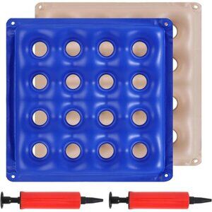 2 pack inflatable seat cushions pressure relief waffle office car wheelchair